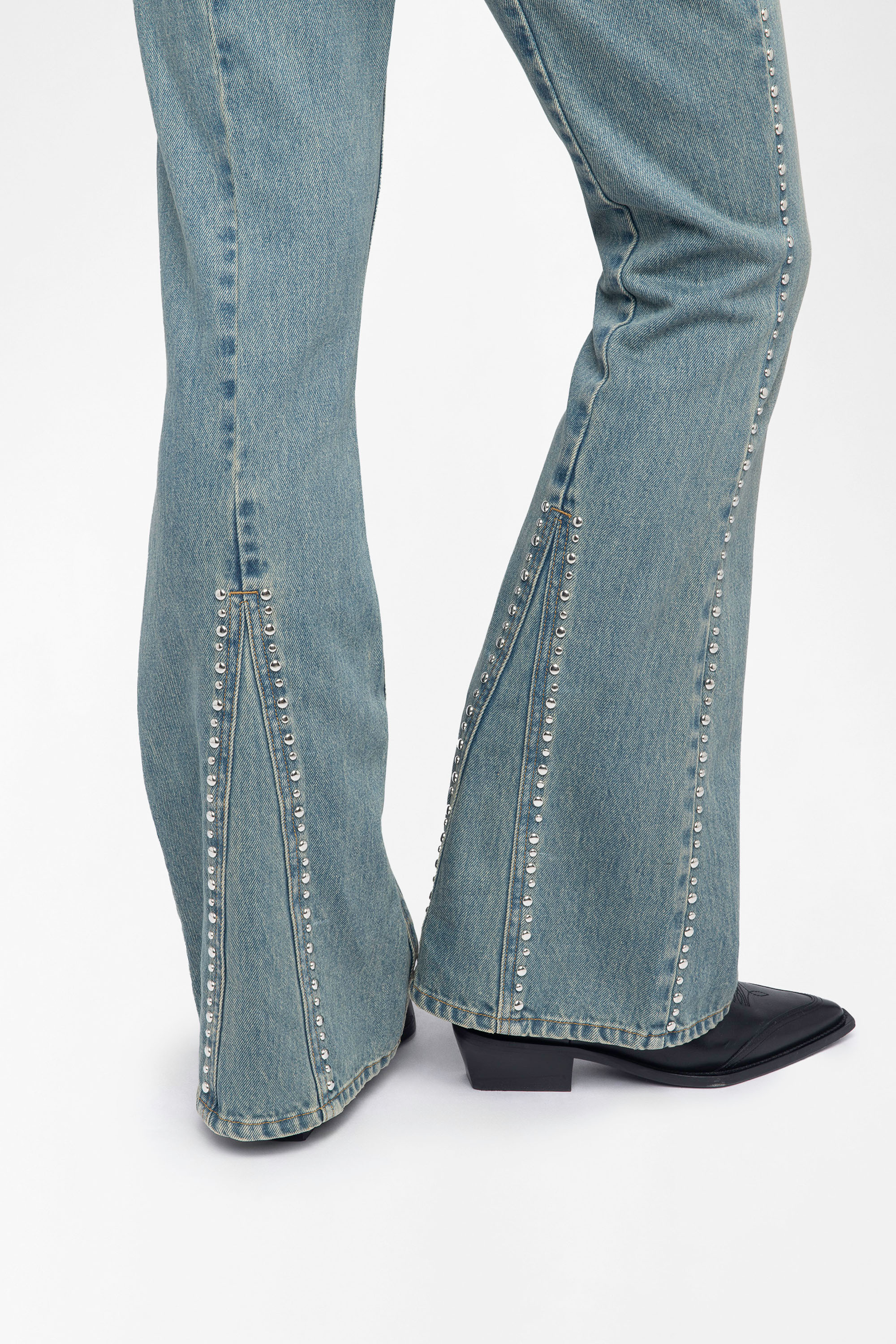 Eclip Studs Denim Pants